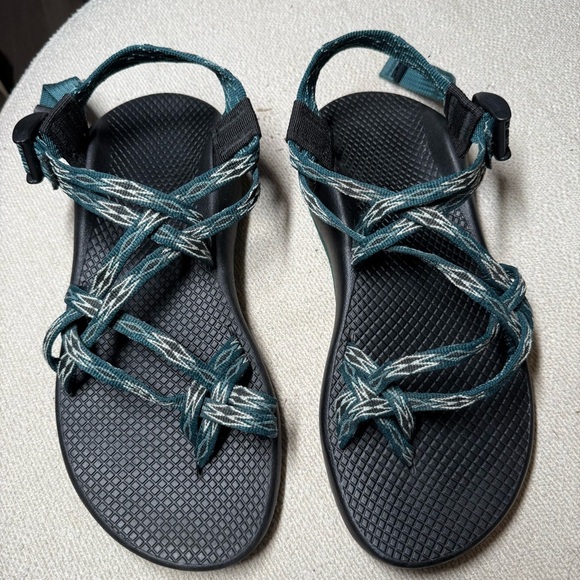 Chaco Women's Sandals in Black and Teal - Picture 3 of 8